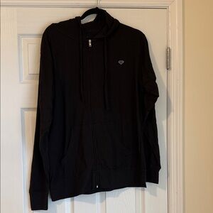 Diamond Supply Co. Black Zip Up Sweater